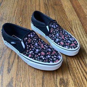 New Womens floral vans